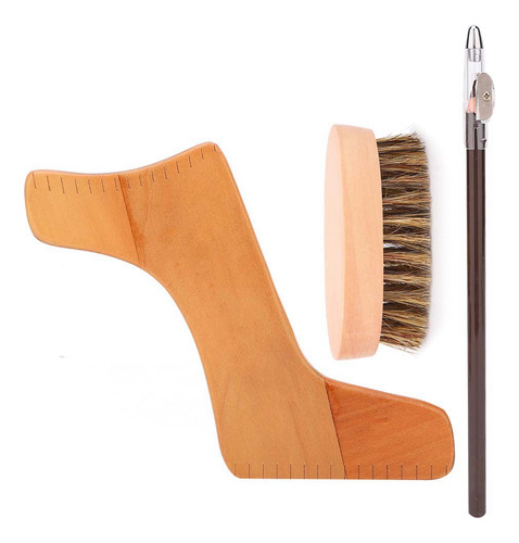 Modelo De Bigode De Kit De Modelagem De Barba Para Homens, C