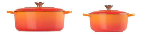 Jogo De Panelas Redonda Signature 18/28cm Laranja Le Creuset