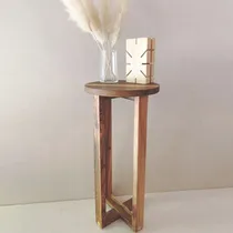 Comprar Mesa Redonda De Madera Maciza Nórdica Guayubira