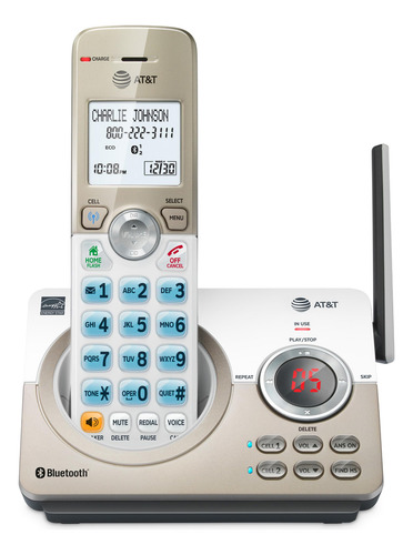Teléfono Inalámbrico At&t Dl72119 Dect 6.0 Con Conexión Blue