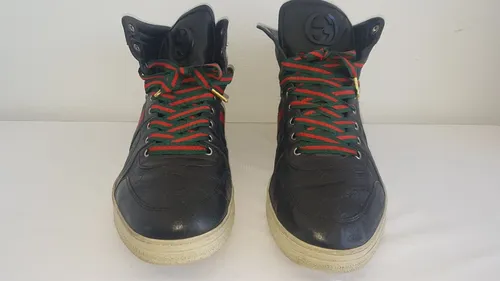 Gucci guccissima high top sneaker deals