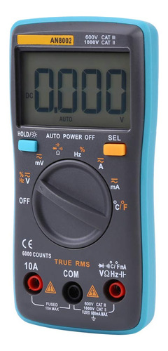 Aneng An8002 True Rms Digital Multimetro Acdc Voltaje Ohm