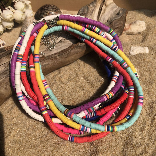 Imagen 8 de 8 de Collar Con Forma De Concha De Puka, Collar De Perlas De Puka