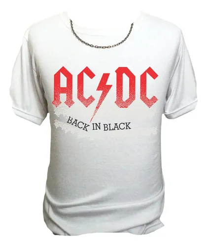 Tú Remera Ac/dc Back In Black Thunderstruck Touch Too Much