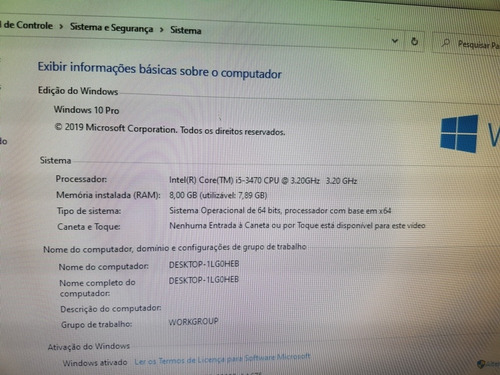 Dell Optiplex 7010 I5 3° Geração - 8gb Ram - Ssd 120 Gb.
