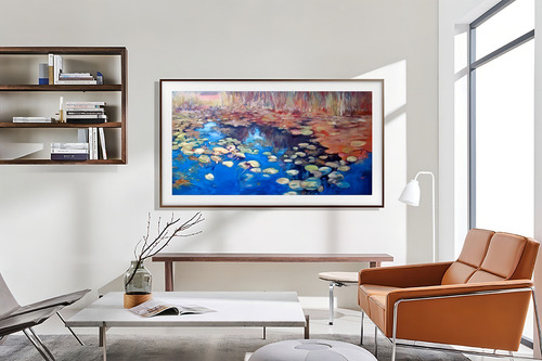 Samsung 65 The Frame Art Mode 4k Smart Tv LS03b, cor bege