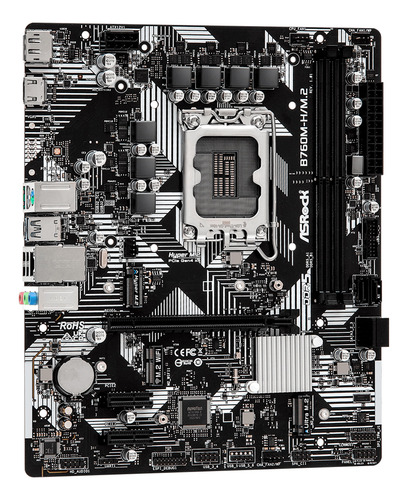 Placa Madre Asrock B760m-h/m2 Lga1700 Ddr5 90-mx-bm40-a0uayz