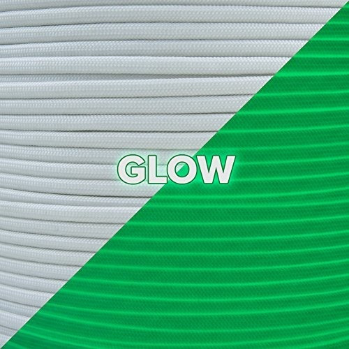 Para Glow Type Iii 400 Glow In The Dark Paracord: Blanco,