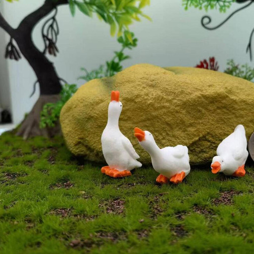 Estatuas De Jardín De 3 Piezas, Adornos Creativos De Común