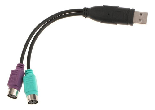 Usb Doble Convertidor De Cable Ps2 Cable Para Teclado Raton