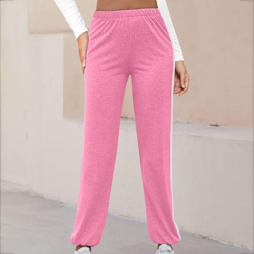 Pantalones Largos Con Cintura Elástica Para Mujer, A La Moda