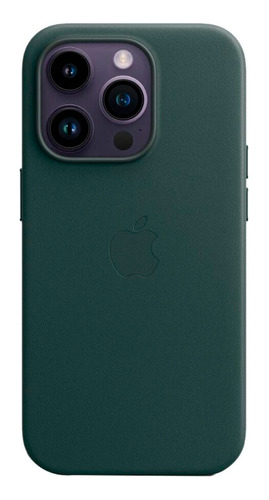 Apple Funda Leather Magsafe iPhone 14 Pro Forest Green