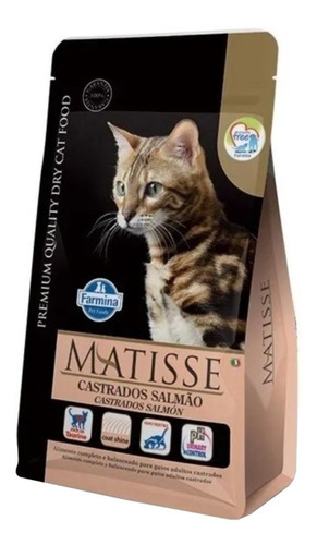 Imagen 1 de 2 de Alimento Matisse Premium Quality Castrados para gato adulto sabor salmón en bolsa de 2kg