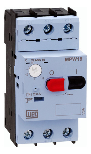 Guardamotor Termomagnético Mpw 2,5-4a 1,5 2hp 380vca Weg Frecuencia 50/60 Hz