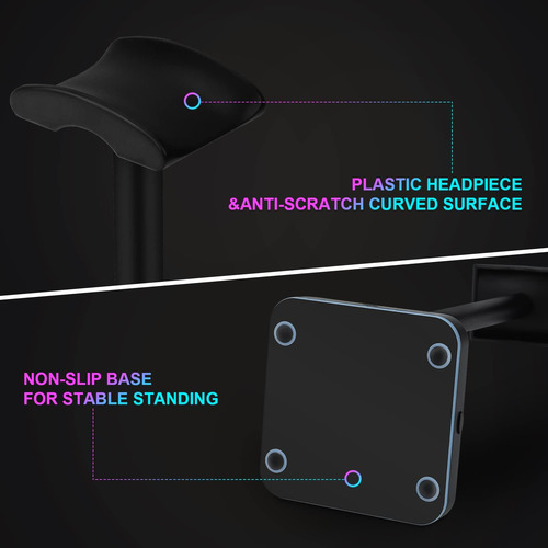 Soporte De Auriculares Con Soporte De Auriculares De Juego D