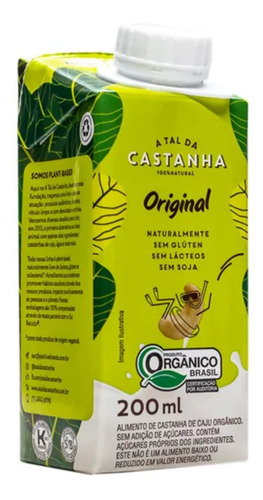 Imagem 3 de 4 de 12x Bebida De Castanha De Caju A Tal Da Castanha 200ml