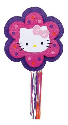 Piñata Cumpleaños Tematica Hello Kitty Flor