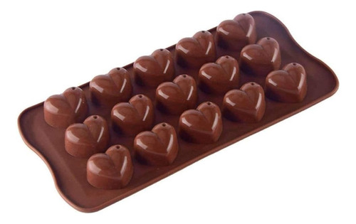Moldes Para Chocolates Moldes Chocolates Corazon Silicona Color Marrón