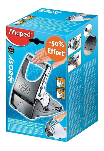 Perforadora De Papel Maped Easy 35/40 Hojas Fact A Y B