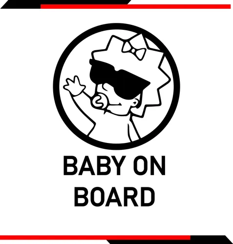 Calca Vinil Baby On Board 20 X 13 Cm 1 Pz Cuotas sin inter s