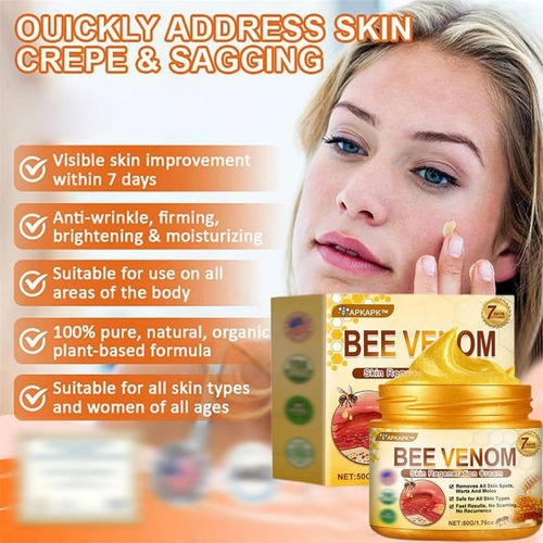 Crema Integral De Abejas, Reduce Las Manchas De La Piel