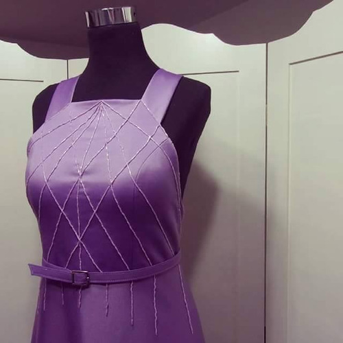 Vestido Lila Alta Costura Oferta!