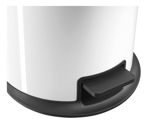 Imagen 3 de 8 de Cubo Residuos Hailo 12 Lts, Cierre Soft Blanco Design Pure M