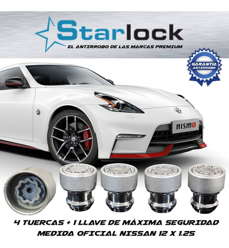 Birlos De Seguridad Galaxi Lock Nissan 12x1.25 370z Unicos