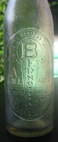 Imagen 3 de 6 de Bernotti De Caracas Botella Antigua De Coleccion