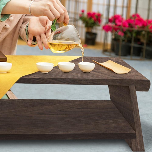 Mesa Baja Multifuncional, Mesa Cama Plegable, Mesa De Centro