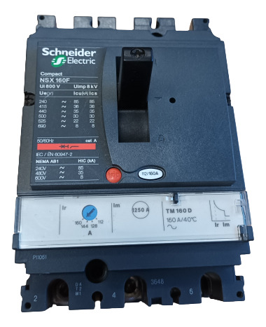 Interruptor Automático Nsx 160f Tm160d 4p4d 70ka Schneider 