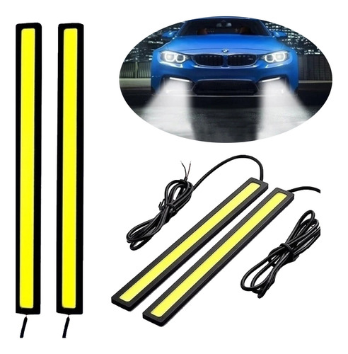 Luz Tira Led /led Day Running Con Adhesivo 16cm El Par