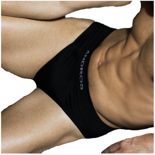 Slip Hombre Andros Microfibra Con Lycra Pack X3 Art. 5009