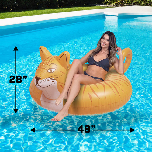 Balsa Inflable Para Adultos Y Niños Estilo Meowzers Gato