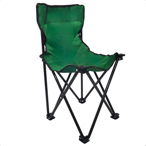 Cadeira Dobrável Portatil Neoblue Brisa Verde - Conforto P/ Camping, Pescaria E Lazer - Leve C/ Bolsa Transporte Incluída, Estruruta Em Aço Esmaltado E Tecido Oxford Resistente, Suporta Até 80kg
