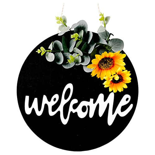 Welcome Sign For Front Door Welcome To Our Home Round W...