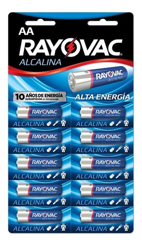 Pilas Aa Alcalina Blister Troquelado 10 Pilas Rayovac