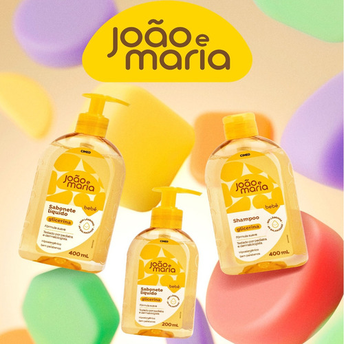 Sabonete Líquido João E Maria Bebê Glicerina 200ml Infantil