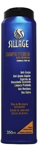 Shampoo Premium Ação Intensiva Anticaspa 350ml Sillage