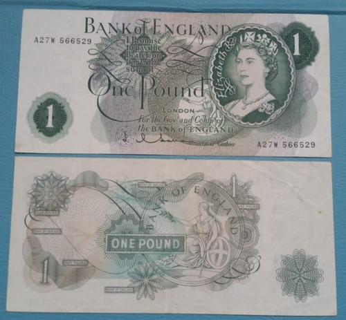 Billetes Mundiales : Gran Bretaña  1 Libra  1962-1970