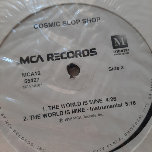 Vinilo Cosmic Slop Shop Sinful The World Is Mine Mca Rec E1