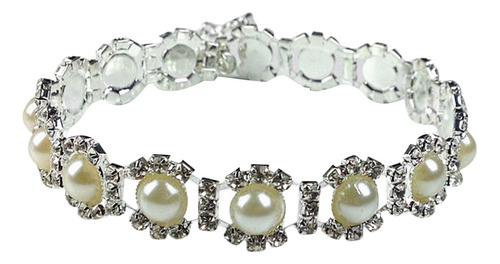 Collar De Cristal Con Perlas Para Mascotas, Joyería De Moda