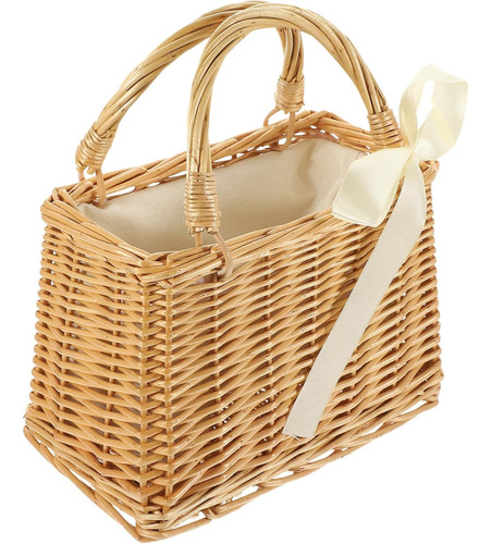 Cesta De Flores Portátil Con Soporte De Almacenamiento