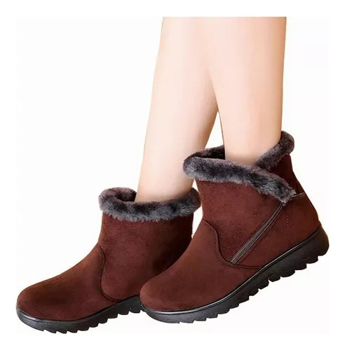 Botas De Invierno Para Mujer, Zapatos Cálidos De Felpa.