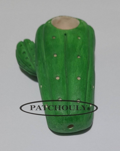 Imagen 4 de 8 de Pipa Ceramica Hecha A Mano Fácil De Limpiar 6 Cm. Cactus