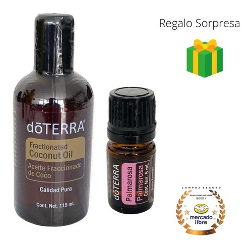 Palmarosa 5ml + Fracionado De Coco Doerra