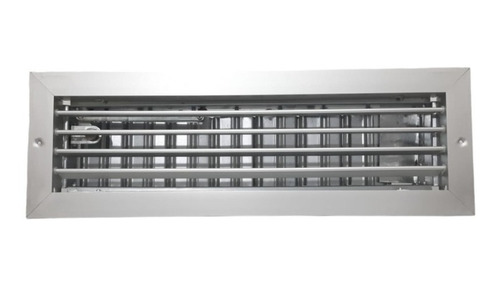 Grelha Veneziana Aluminio Retorno De Ar 425 X 125 C Registro