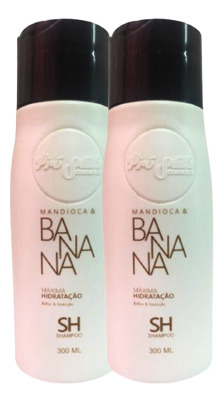 Kit 02 Shampoo Banana & Mandioca 300ml Pro Stills