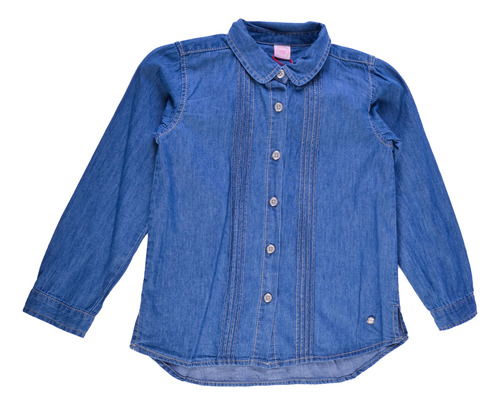 Blusa Mezclilla M/l Niña Denim