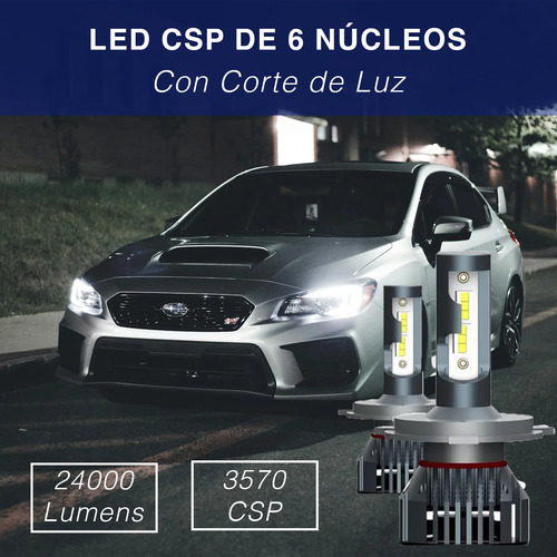 Kit Focos Led Chip Csp 24000lms 80w Corte De Luz Ford Ranger